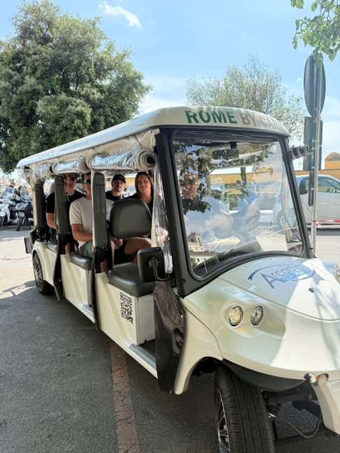 3H Rome: Baroque, Ancient and food experience by Golf Cart - Key points to know before booking
