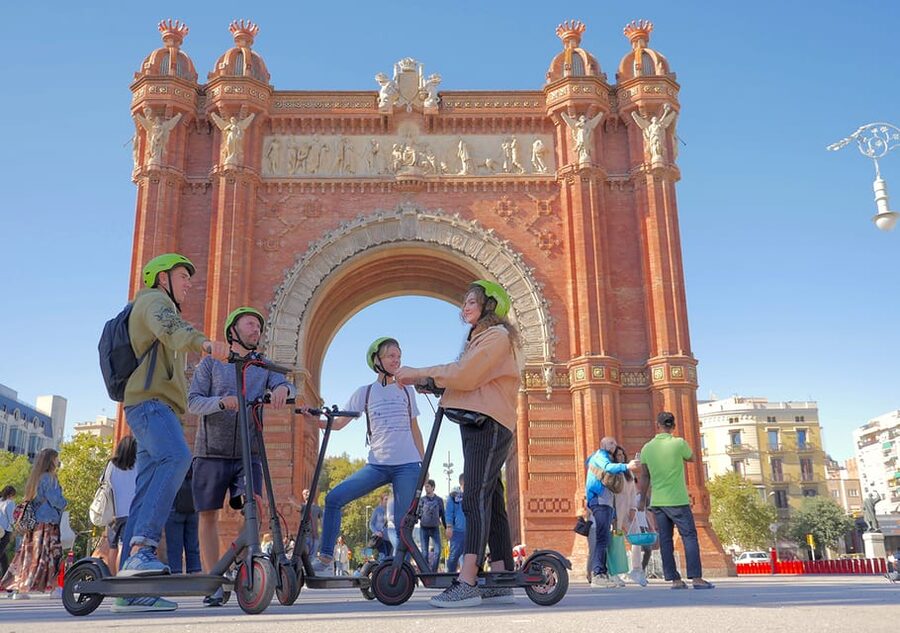 Barcelona: Gaudi Highlights Guided Tour by Electric Scooter - Riding through Barcelona’s beach districts