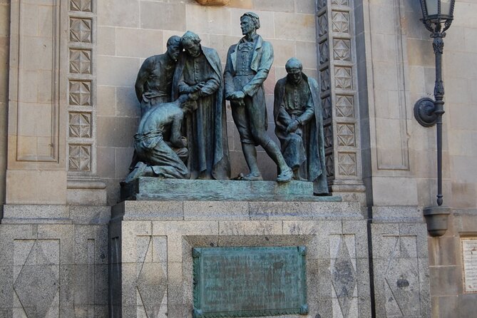 Barcelona Gothic Quarter Self Guided Walking Tour with Mobile App - War, memory, and the quiet Plaça de Sant Felip Neri
