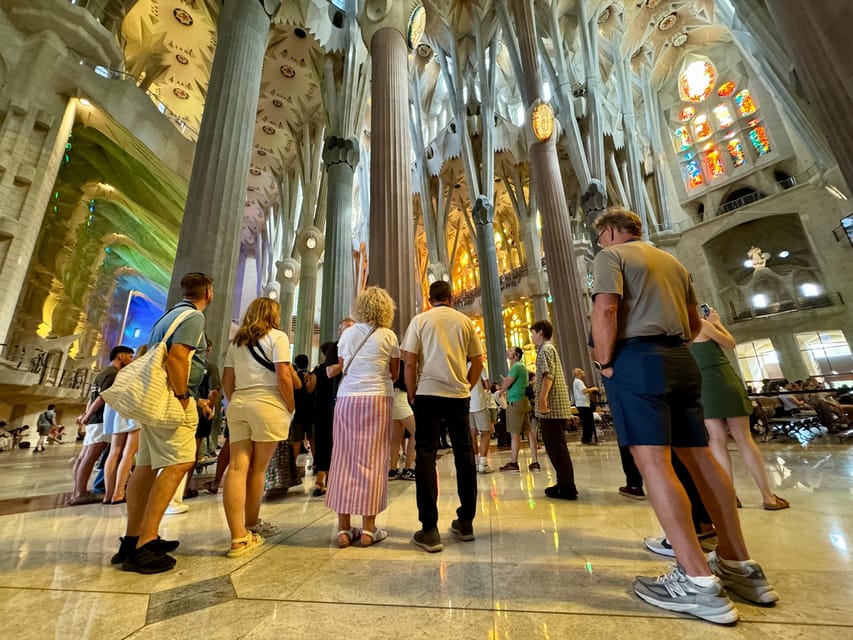 Barcelona: Sagrada Familia Entry Ticket and Guided Tour - The completion model and a basilica still under construction