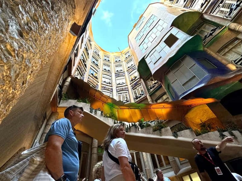 Barcelona: Sagrada Familia, La Pedrera & Cava Tasting Tour - Starting at La Pedrera, Gaudí’s stone wave