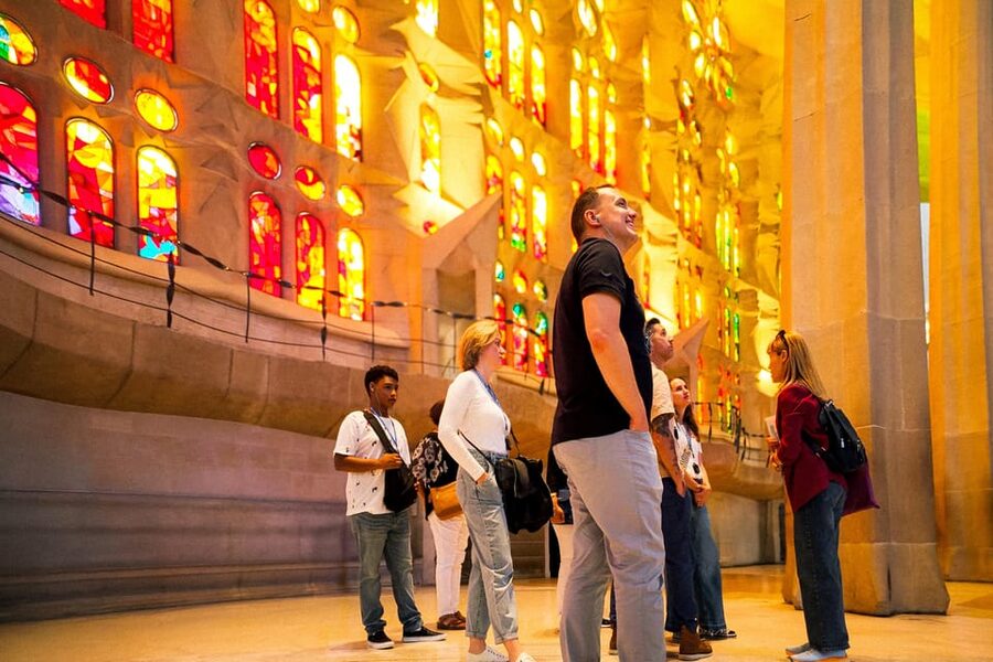 Barcelona: Sagrada Familia Priority Access & Guided Tour - Tree-like columns and a ceiling like a canopy