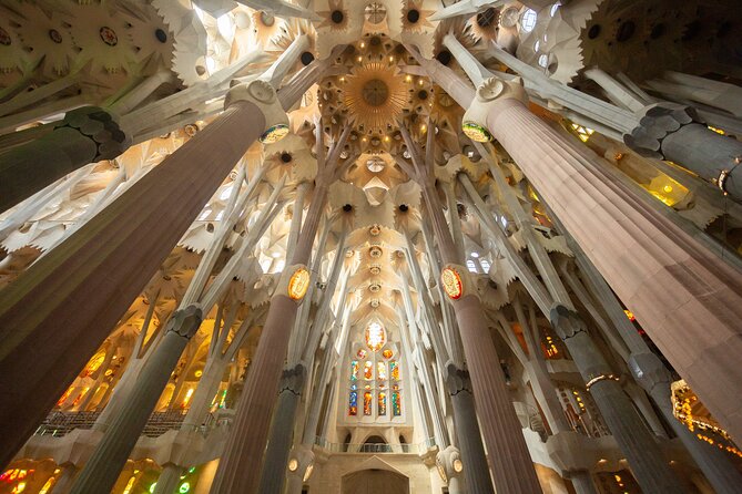 Barcelona: Sagrada Familia Semi-Private Guided Tour - Inside the basilica: pillars, light, and symbolism