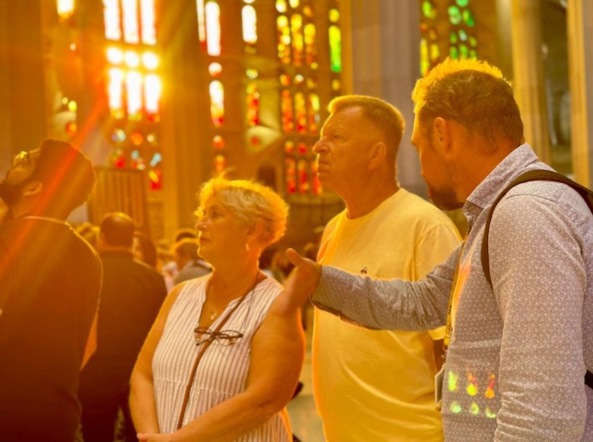 Barcelona: Sagrada Família Tour with Skip-the-Line Access - Inside the basilica: columns, color, and space
