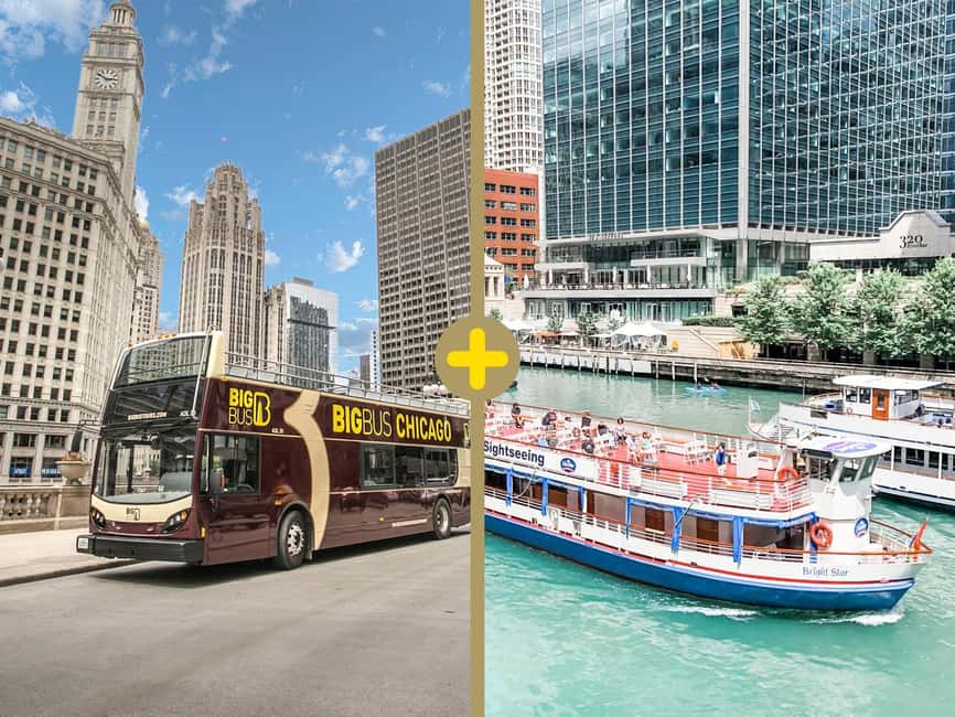 Chicago: Architecture River Tour and Hop-on Hop-off Bus Tour - Key points to know before booking