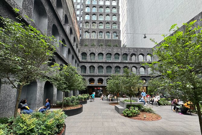 Financial District NYC Architecture Walking Tour - Liberty Park and the World Trade Center buildings