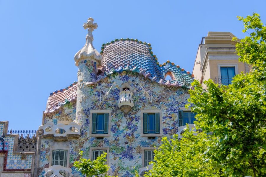 From Costa Brava: Barcelona and Antoni Gaudí's Work Bus Tour - Casa Batlló in the city center