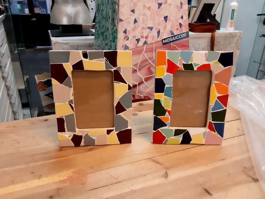 Guided Gaudí’s Trencadís Mosaic Workshop in Barcelona - Cutting ceramic and building your design