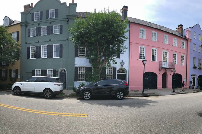 Historic Charleston: The Battery, Rainbow Row, St. Michael Church - Washington Square’s oaks, statues, and plaques