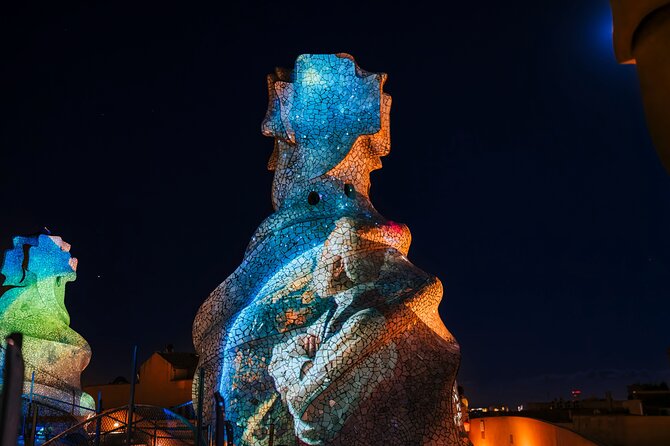 La Pedrera - Casa Mila Night Experience - Cava and Barcelona lights on the Provença patio