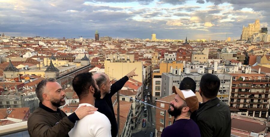 Madrid: Gran Vía Rooftops and Architecture Tour - Plaza de España and the view from Dear Hotel Madrid