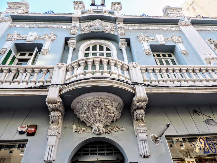 Melilla: Modernist and Art Deco gems - Calle Miguel de Cervantes and the walk between landmarks
