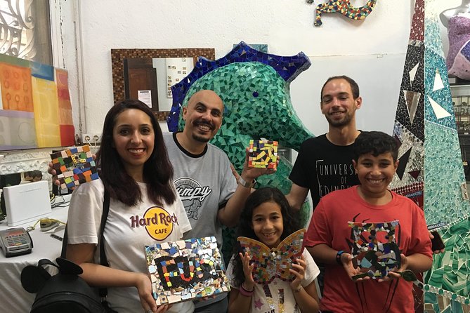 Offer: Be Gaudí mosaic class Barcelona for families (max 4 pax) - The finished piece needs a return visit