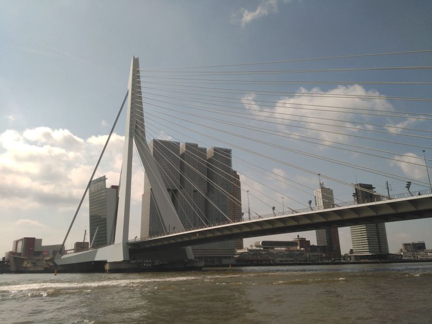 Rotterdam Architecture: Centre and South Bank with watertaxi - Starting Beneath Rotterdam Central Station’s Clock