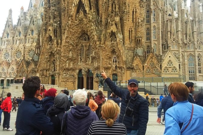 Sagrada Familia & Montserrat Small Group Tour with Hotel pick-up - Entering the Sagrada Familia